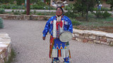 A Native American at the Grand Canyon possibly from either the Havasupai or Hualapai Indian Reservations nearby.