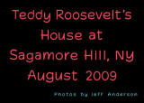 Teddy Roosevelts House at Sagamore Hill cover page.