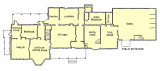 Floor plan of the Coolidge family homestead.