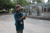 Our excellent tour guide, Mary, who showed us around Hiroshima Peace Memorial Park. 