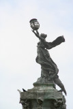 Close-up of the statue.