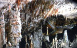 View of the Russian Bridge inside the Postojna Cave.