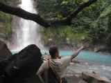 Volcano Tenorio National Park - Chip at Celeste Waterfall