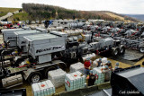 Equipment in place for fracturing shale.