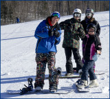 Extremely cool snowboarders