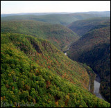 Pine Creek & the  rocks of Pine Island on left.