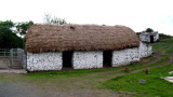 A rare thatched-roof cottage