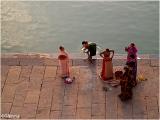 women in holy lake of Pushkar, Rajasthan.