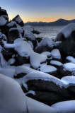 Snow Capped Boulders