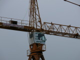 Construction crane at New Westminster Skytrain Station