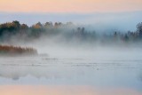 Misty River At Sunrise 23162