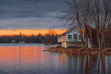 Lakeside Cottage At Sunrise 20101118