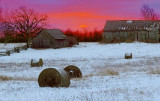 Barns In Winter Sunrise 20101210