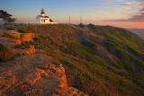 Old Point Loma Lighthouse At Sunset