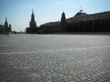 Red Square Empty Looking at Kremlin