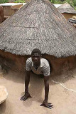 On the roof. You must creep backwards into the bedroom.