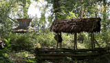 Temporary grave in Kachork graveyard, Koh Peak, Cambodia.