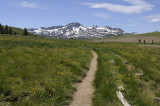 Distant view of Round Top Mountain