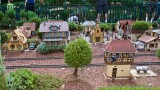 Miniature trains near German pavilion