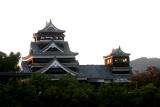 kumamoto castle sunset