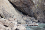small gap on large stone entrance to Mermaid pool - Matapouri Bay
