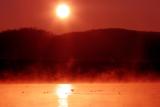 budeasa lake at dusk