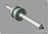 Clock drive pulley model