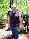 Tim, ready for the zip line