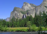 Bridal Veil Falls and Merced River