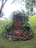 entrance plaque at Chan Chich