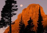 Mt. Reynolds With Moon