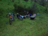 Camp in the evening