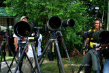 Nikon cameras from bird photographers on display