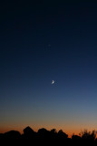 Mars, Venus, Saturn, and Moon Conjunction