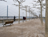 Dusseldorfs riverfront walk