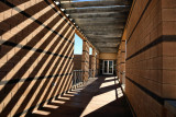 Shadows Enhance The Entrance To The Heritage Center