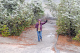 Snowing
