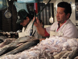 Fish Monger at Mercado central