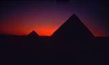 Pyramids at Sunset, Cairo, Egypt