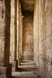Hieroglyphs and carvings in the Medinat Habu, Luxor..