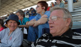 Buzz and Captn Harry in the stands