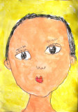 self-portrait, Flora, age:5