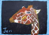 animal portrait - giraffe, Jeri, age:9