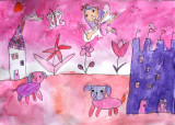 my favourite colour - all pink, Shulamite, age:6