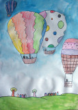 hot air balloon, Carey, age:7