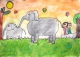 elephant, Sarah, age:7