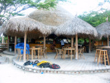 The bar on the beach we favoured in Aruba