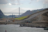 Construction happening in the Panama Canal