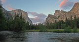 YOSEMITE VALLEY AT SUNSET