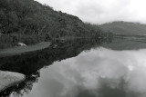 Tidal River Estuary BW